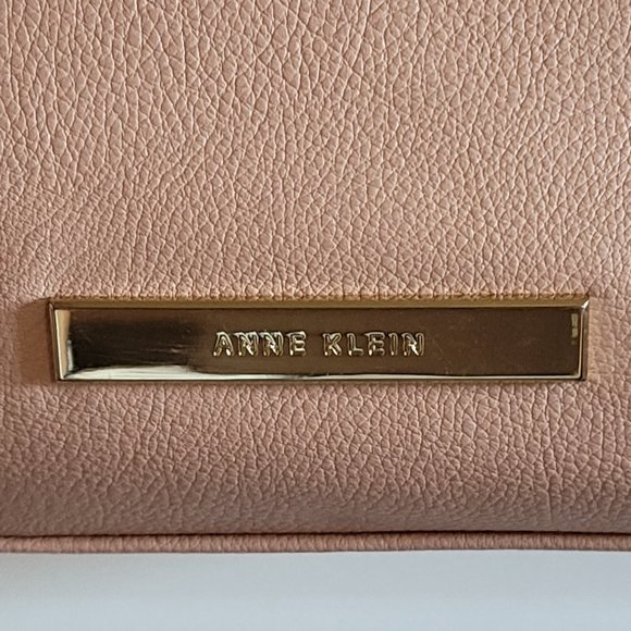 Anne Klein - Pink - Gold Detail - Hobo Crossbody Purse Bag - Picture 3 of 15